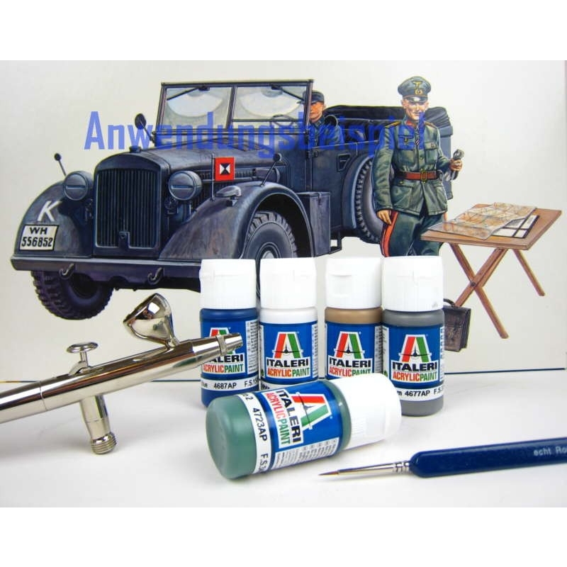 14,20EUR/100ml) Italeri IT Acrylfarbe 4789 Sandgelb RLM79 20 ml